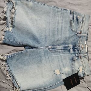 MOTHER Light Blue Jean Shorts